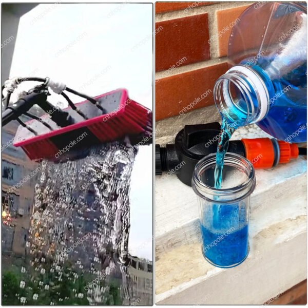 30 FT Window Cleaning Pole Water Fed Brush Kit